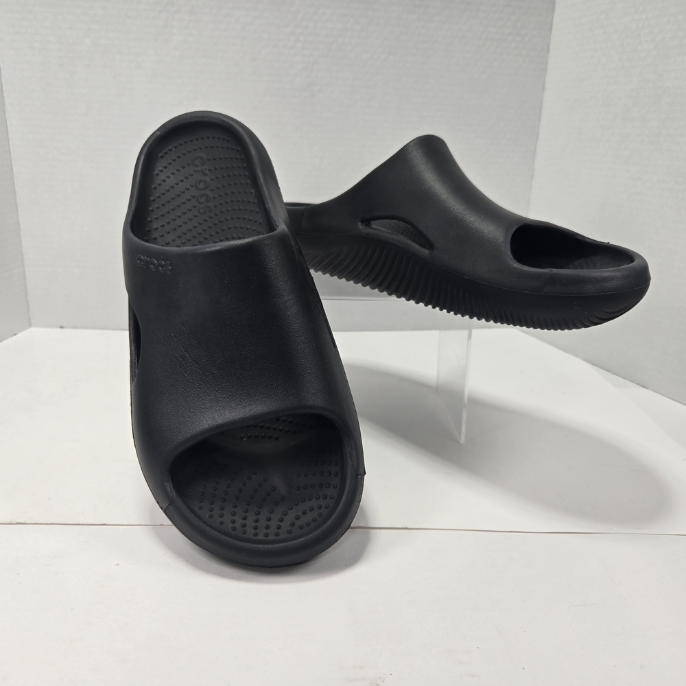 CROCS Mellow Recovery Black Comfort Slide Sandals Men's Size 11